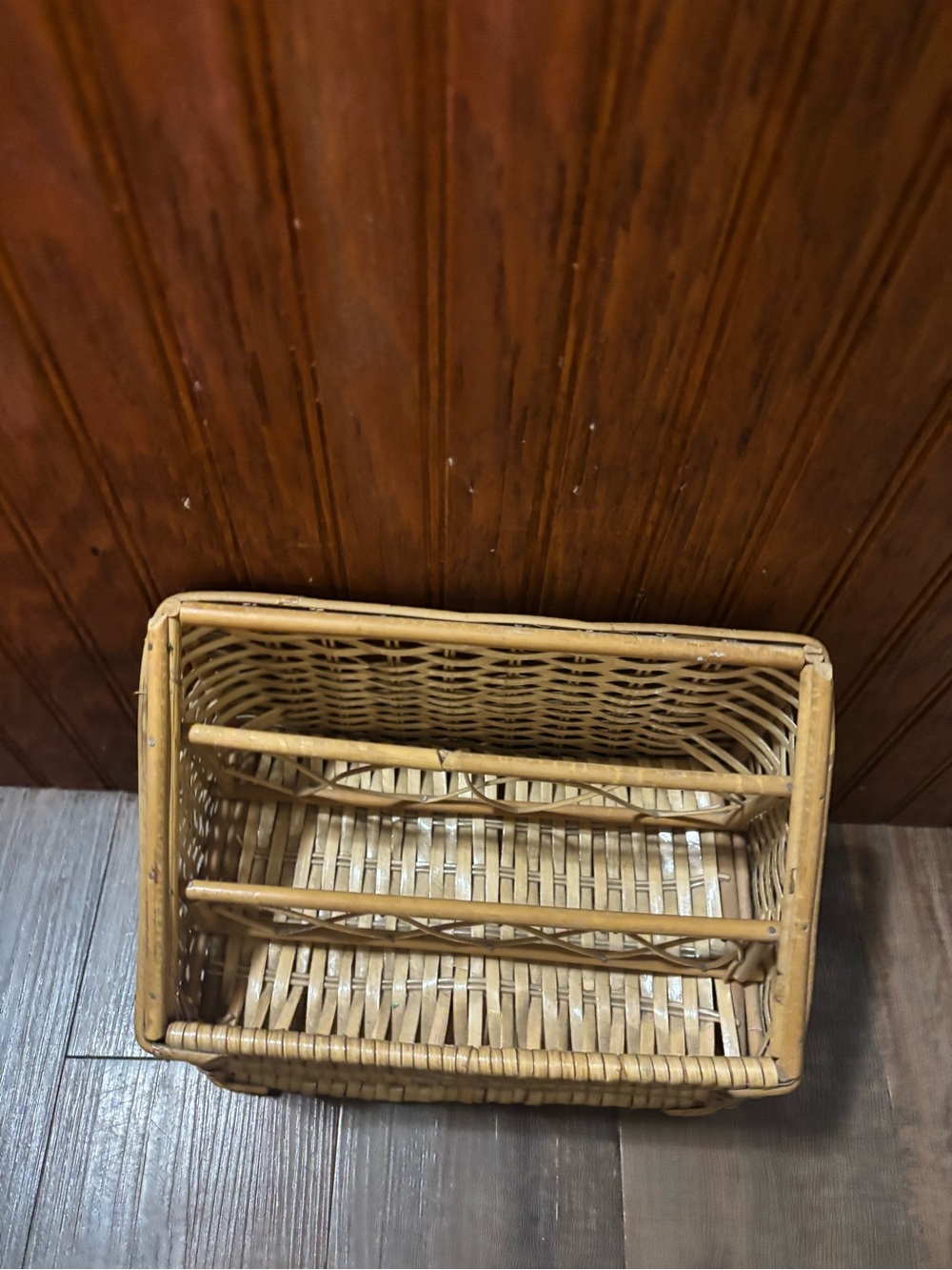 Natural Wicker Mail/file Rack Organizer - - Picture 4 of 5